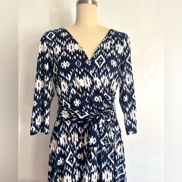 NWT Abstract Print Pullover Belted Dress Leggings Year Around Super Comfy Dress - Picture 4 of 10